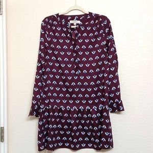 ANN TAYLOR LOFT Dropwaist Dress | Printed | Size S